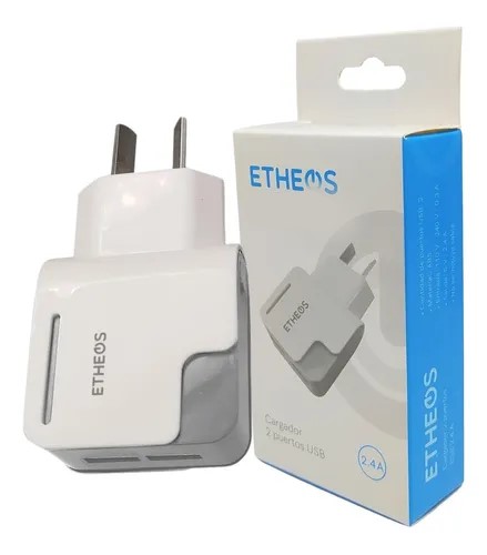 CARGADOR CELU ETHEOS C/CABLE 2USB/USB-C KIT