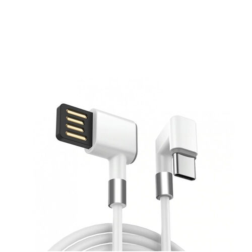 CABLE USB/USB-C M/M 1.20MT SKYWAY GM-4206 90°