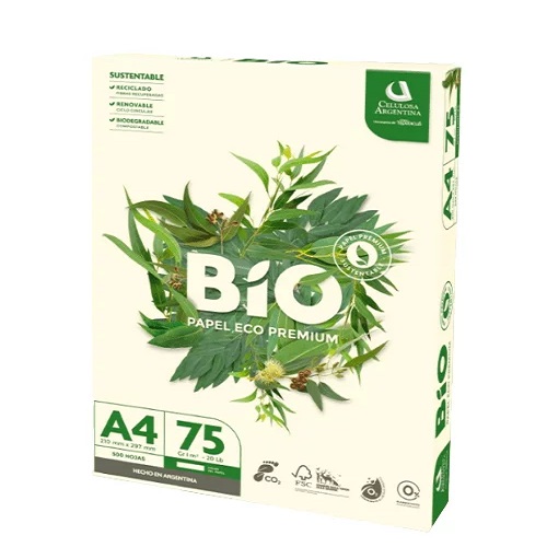 RESMA A4 75GRS. BIO - PAPEL NATURAL