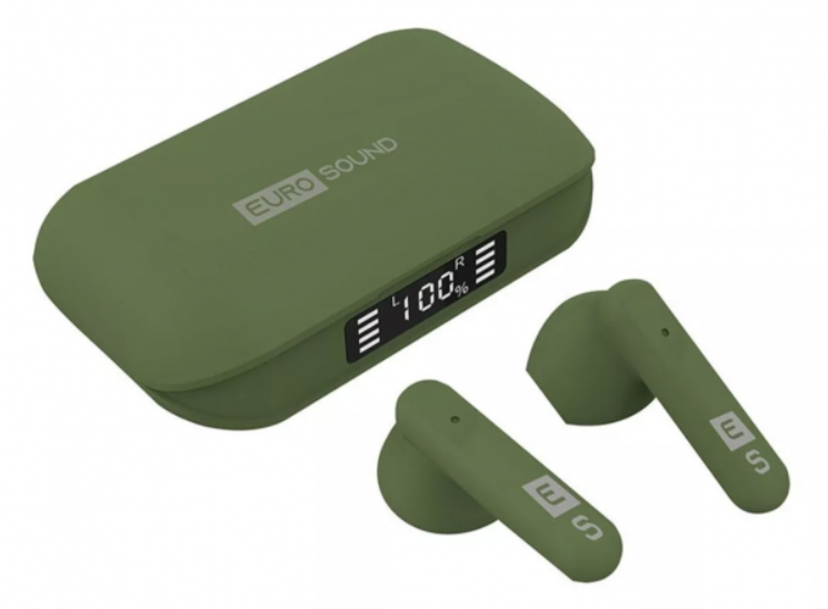 AURI IN EAR BT ESTUCHE EUROSOU BOOST VERDE ES-BO53