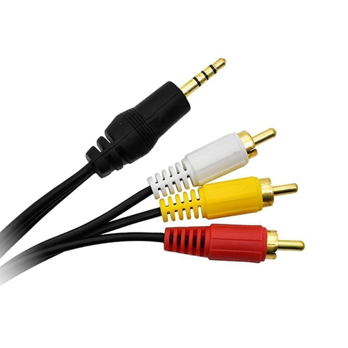CABLE AUDIO/VIDEO 1PLUG/3RCA 3MTS DINAX