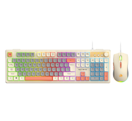 KIT GAMER TECLADO/MOUSE USB  NETMAK TM34 MINIMALIS