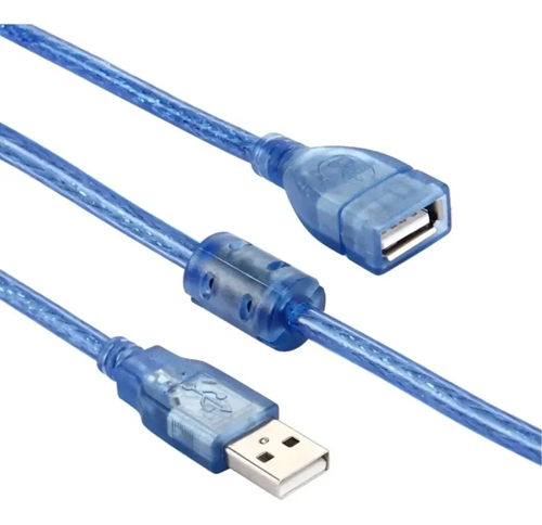 CABLE EXTENSION USB M/H 5MT NISUTA 2.0 AZUL C/FILT