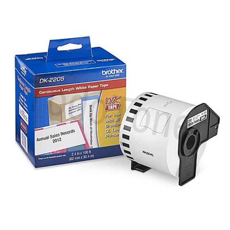 ETIQ. ROLLO BROTHER DK2205 P/QL6.2CM X30.48M