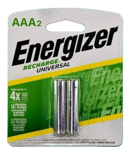 PILA AAA RECARGABLE ENERGIZER 700MAH 1.2V