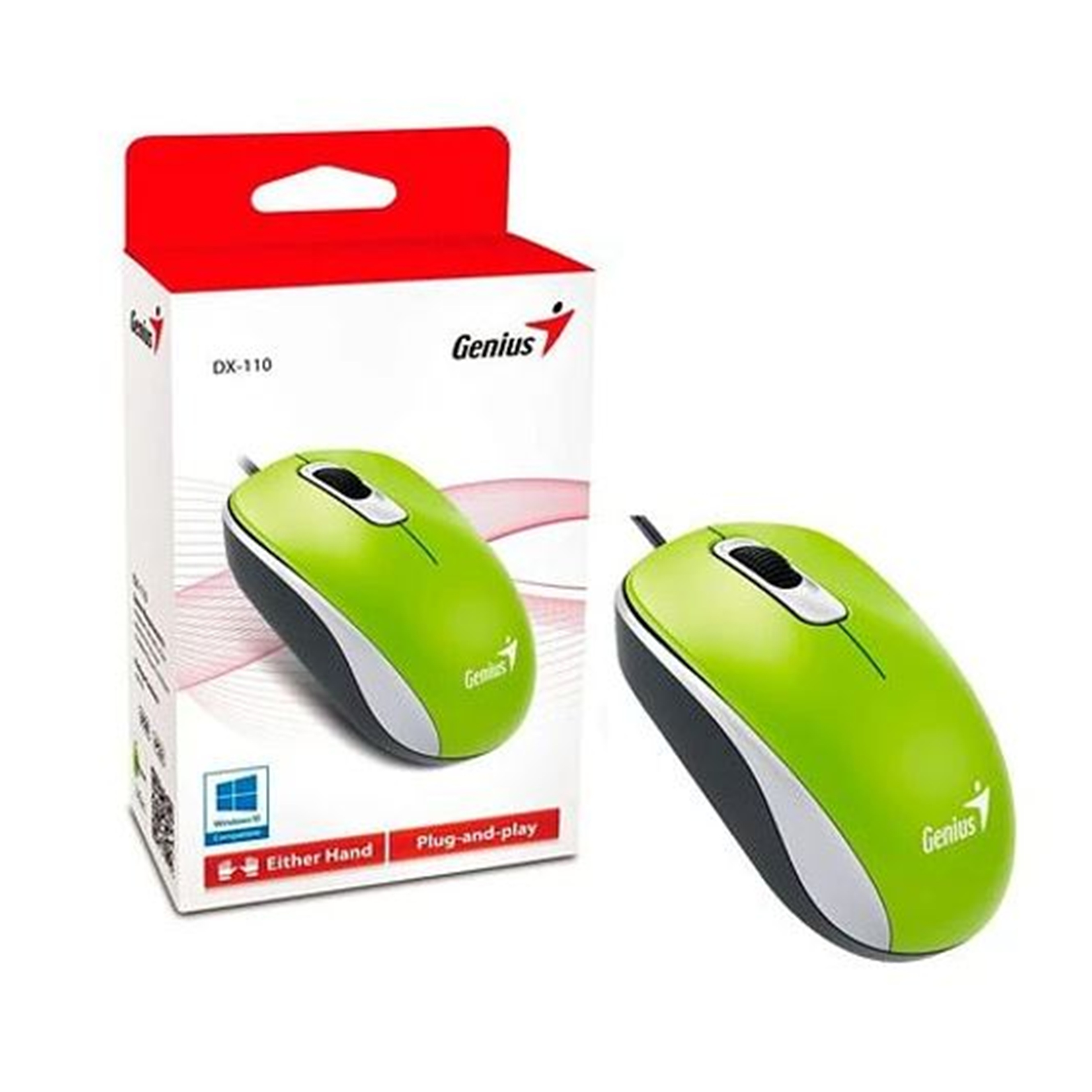 MOUSE USB GENIUS DX120 VERDE