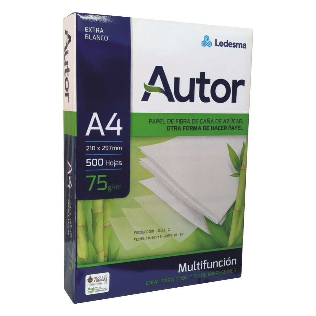 RESMA A4 75GRS. AUTOR