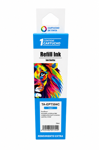 BOT. ALT. EPSON T504 CYAN PREMIUM 70ML C/PICO