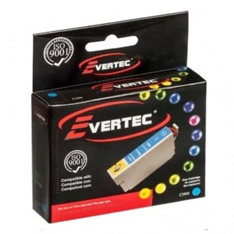 CAR. ALT. EPSON T133 CYAN EVERTEC 13ML P/123/125/4