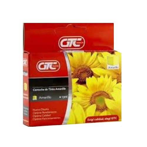 CAR. ALT. EPSON T133 AMARILLO GTC 13ML P/125/135