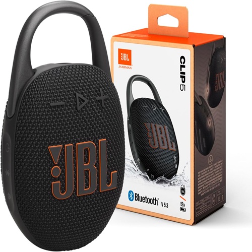 PARLANTE BT JBL CLIP5 WATERPROFF NEGRO