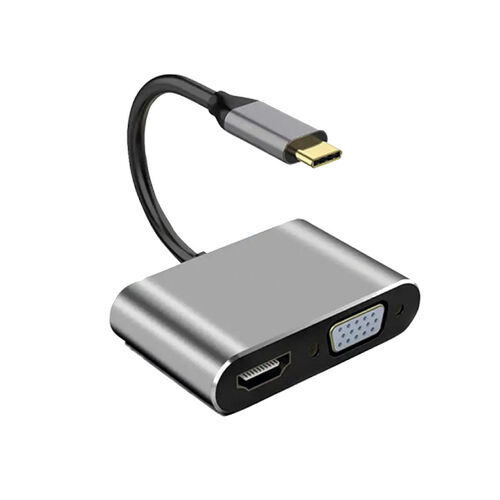 HUB USB-C 4PUERTOS NETMAK USB-C/HDMI/USB 3.0/VGA