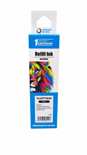 BOT. ALT. EPSON T504 NEGRO PREMIUM 70ML C/PICO