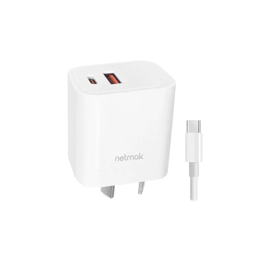 CARGADOR CELU C/CABLE NETMAK CP28 USB/USB-C 20W