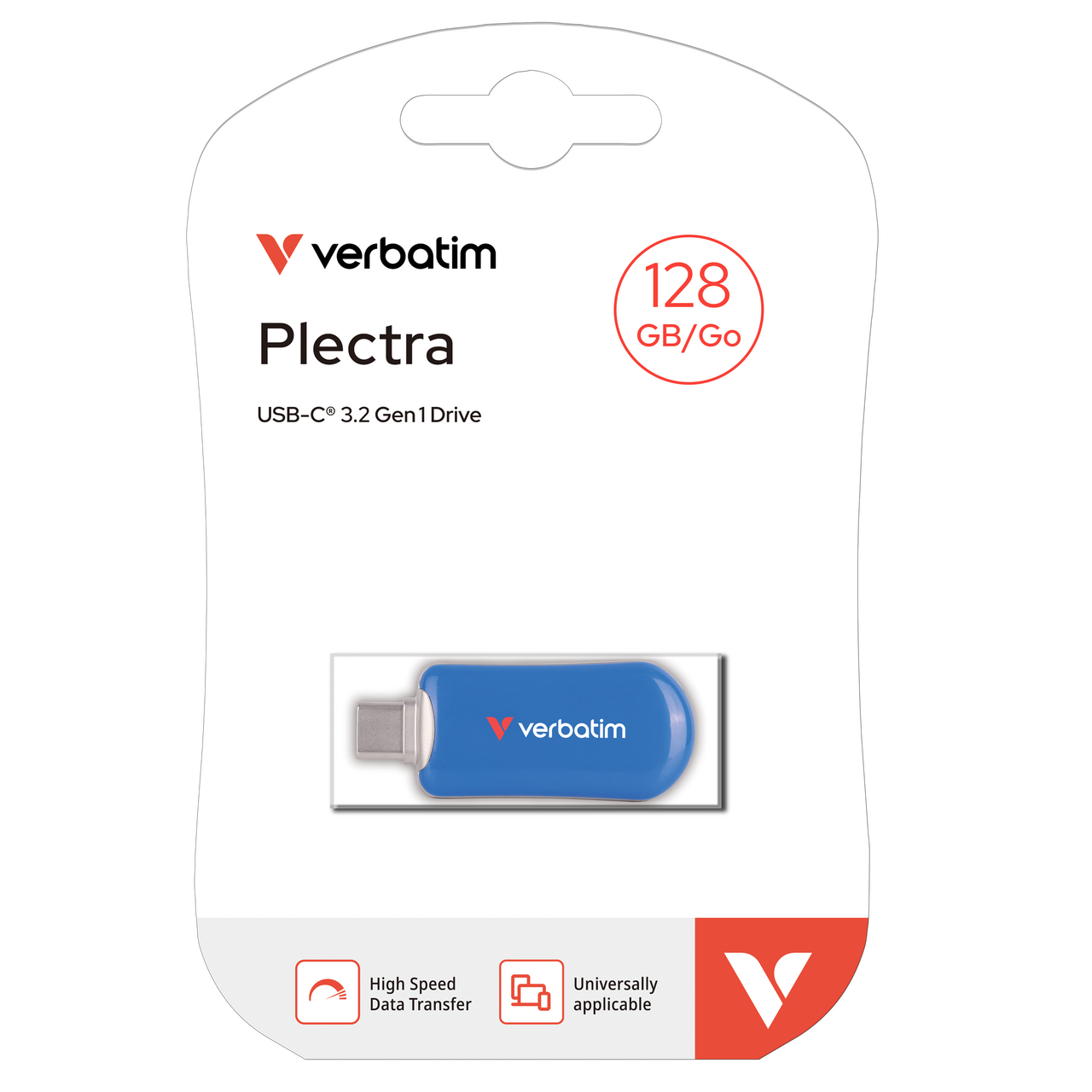 PENDRIVE 128GB USB-C VERBATIM PLECTRA 3.2