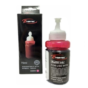 BOT. ALT. EPSON T664 MAGENTA EVERTEC 100ML P/L210/