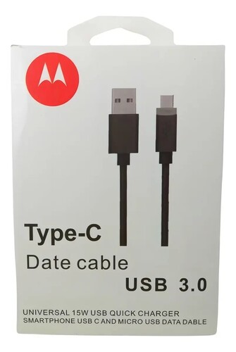 CABLE USB/USB-C M/M ORIGINAL MOTOROLA 3.0