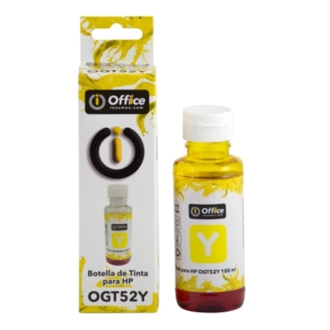 BOT. ALT. HP GT52 AMARILLO OFFICE100ML C/ PICO