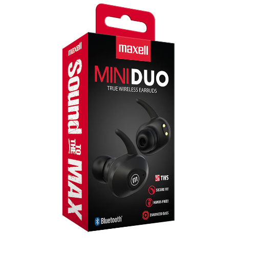 AURI IN EAR BT ESTUCHE MAXELL BTMINI NEGRO