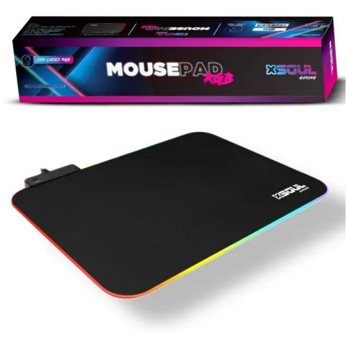 PAD MOUSE GAMER C/ LUZ RGB 25X35CM