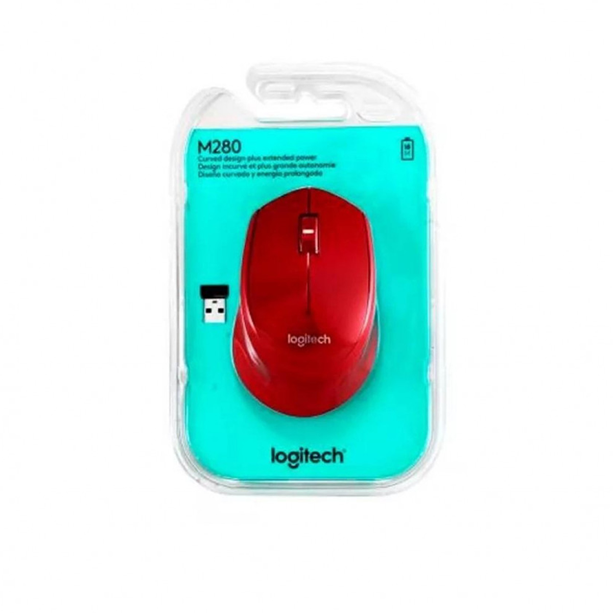 MOUSE WIRE LOGITECH M280 ROJO