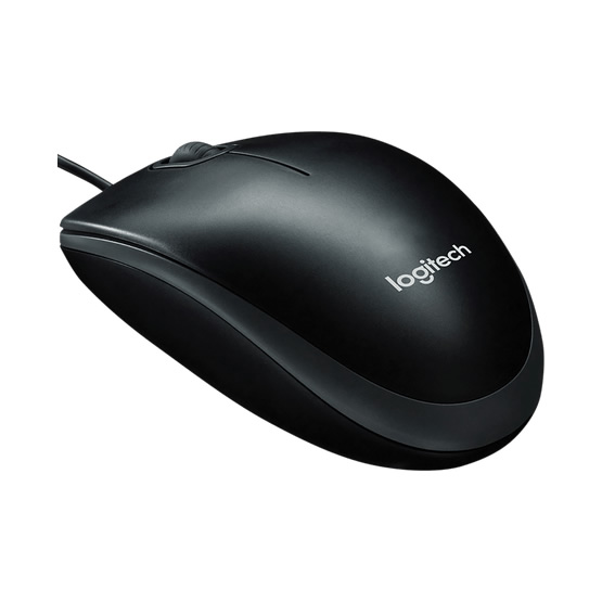 MOUSE USB LOGITECH M100 BLACK/GREY