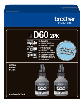 BOT. BROTHER BTD60BK NEGRO 5000PAG PACK X2