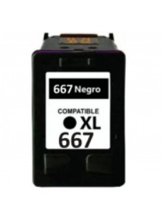 CAR. ALT. HP 667 NEGRO PREMIUM P/6000/1200/2300/41